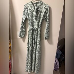 Floral Long Sleeve Maxi Dress